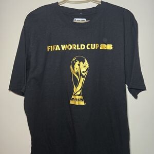 Black FIFA World Cup T-Shirt with Gold Logo